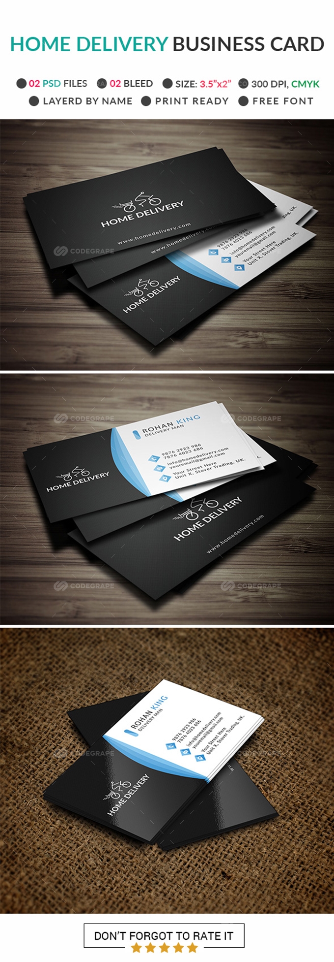 Home Delivery Business Card