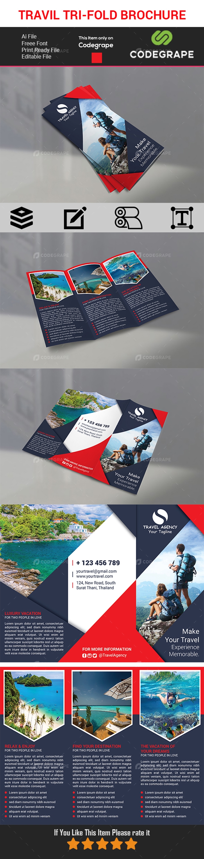 Travel Tri-Fold Brochure