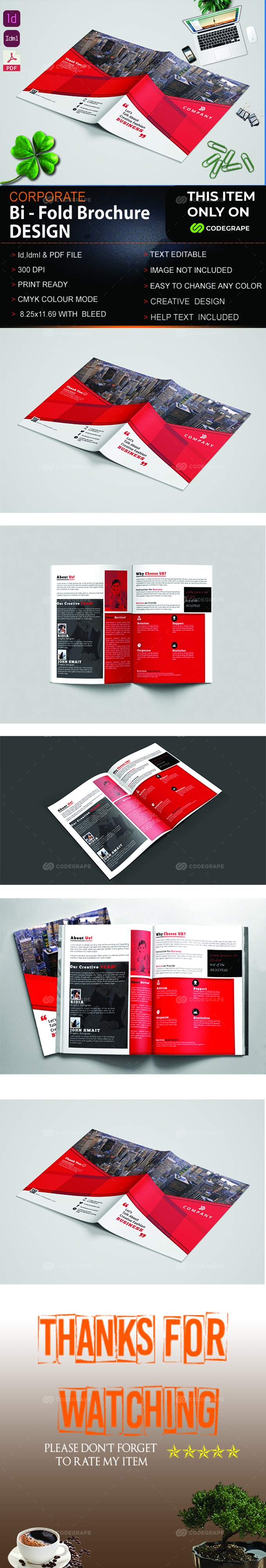 Corporate Bi Fold Brochure