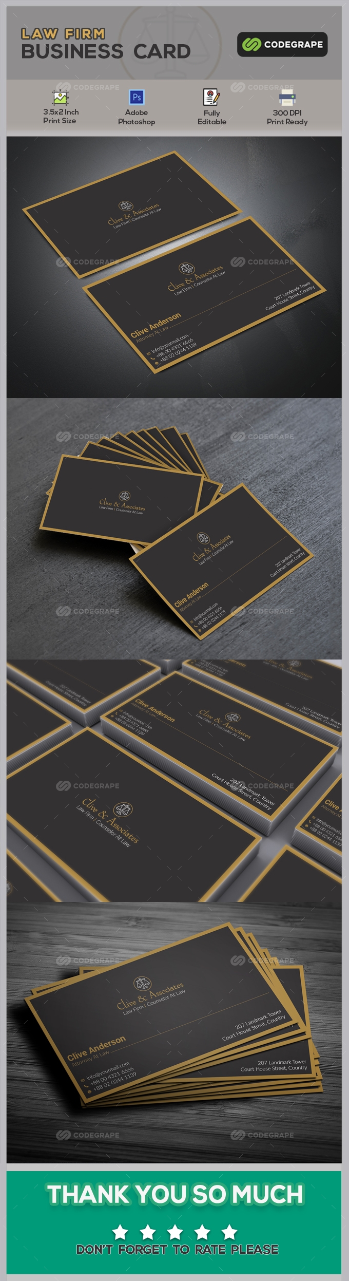Law Firm Business Card