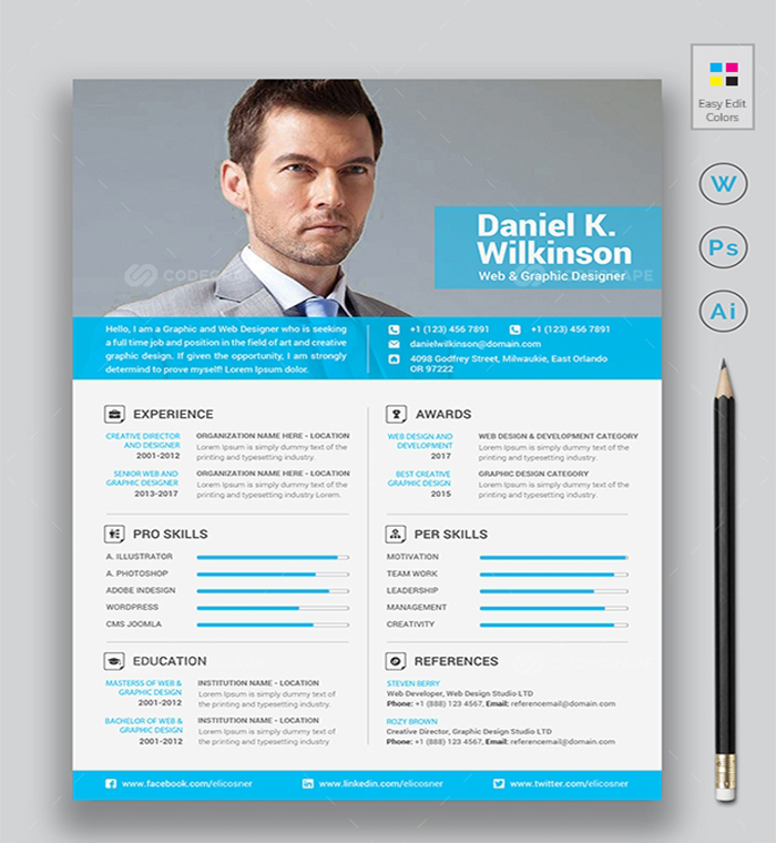 100 Open Office Resume Templates with Extended License - Only $19